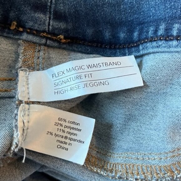 Lane Bryant Pull-On High-Rise Sateen Jegging in Medium Denim Blue – Size 24 NWOT - Picture 6 of 7